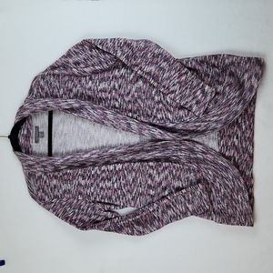 Peace & Pearl's Cardigan Long Sleeve Size Medium Pink Multicolored